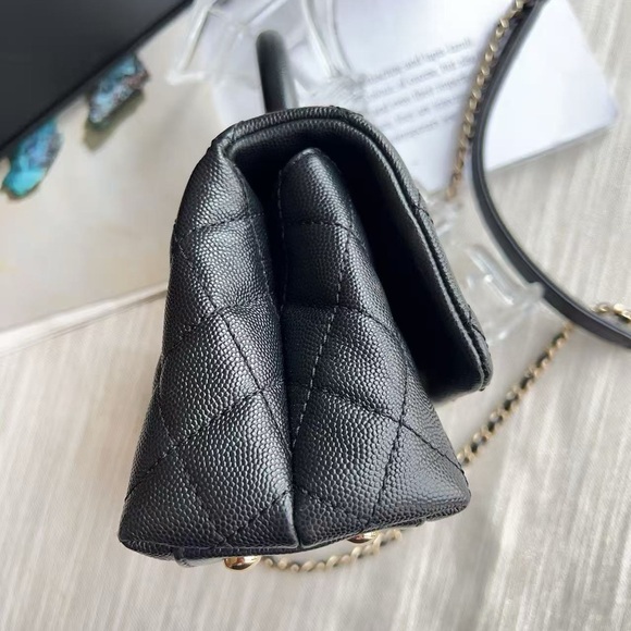 Chanel Caviar Mini Caviar Coco Handle Bag Black - Picture 6 of 10